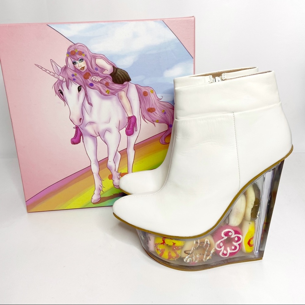 Jeffrey Campbell Platform Wedge Booties RARE